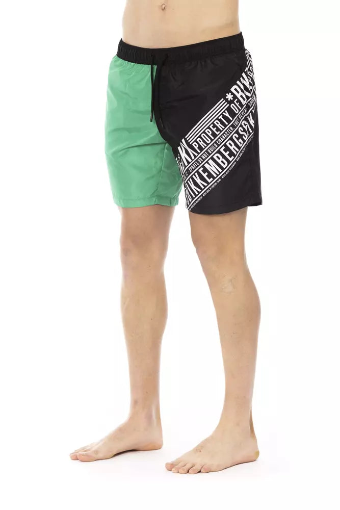Bikkembergs Green Polyester Men's Swim Short